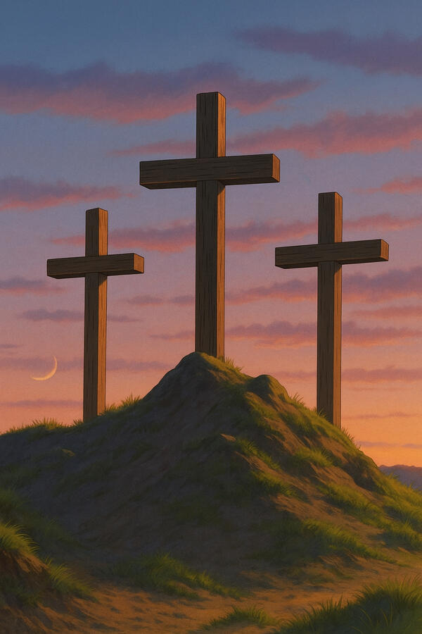 Which side of the cross Which side of the cross